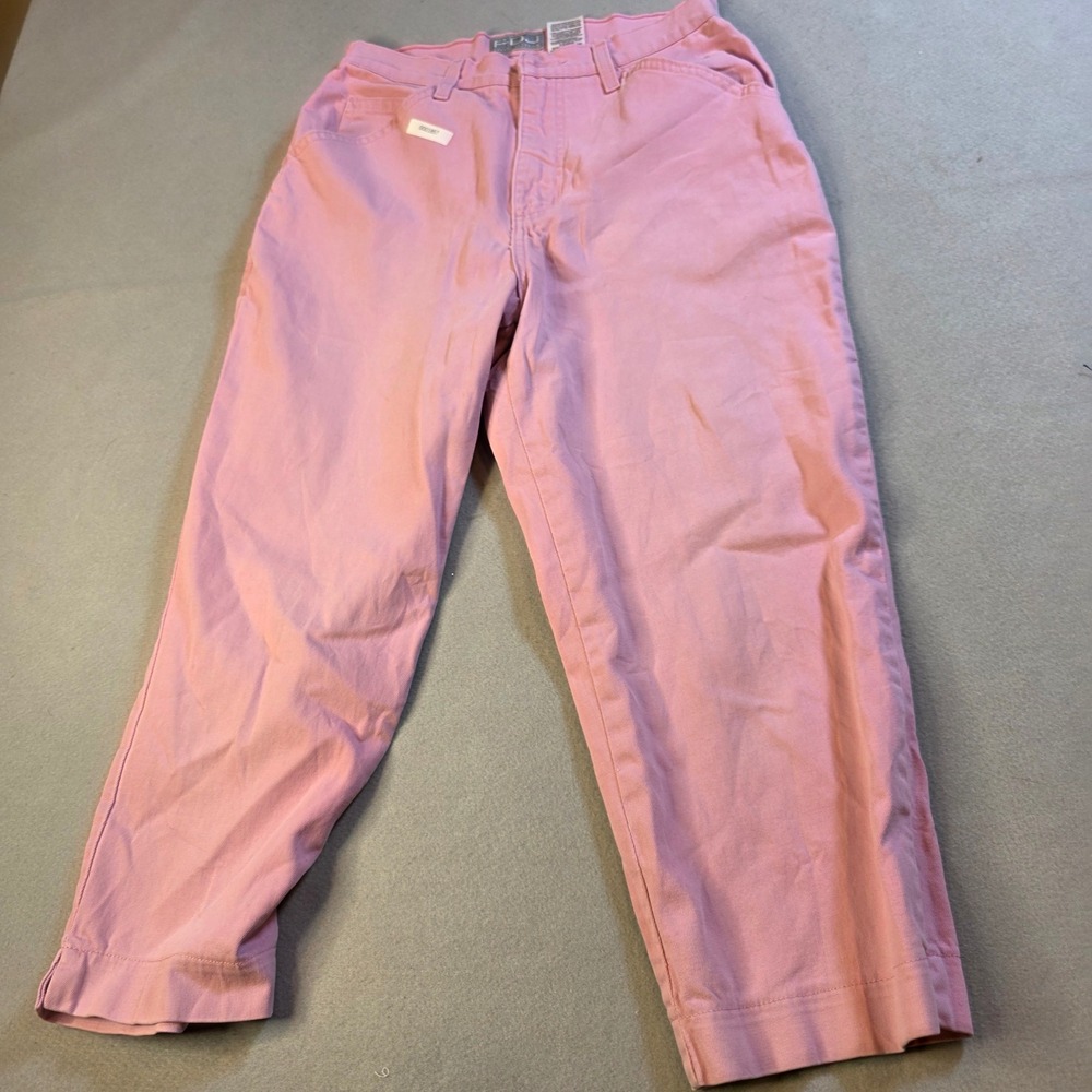 FDJ French Dressing Pink Easy Fit Cropped Pants Size 4 Cotton Blend 652063R